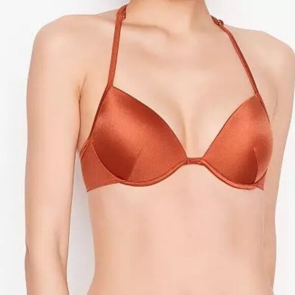 New! Victoria’s Secret Shine Strap Malibu Fabulous Push Up Swim Top 4753 - Picture 3 of 9